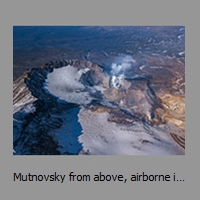 Mutnovsky from above, airborne image